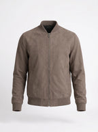 cazadora bomber taupe