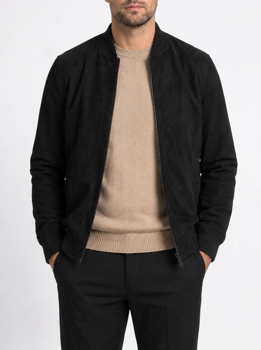 cazadora bomber taupe