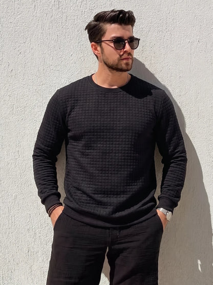 Suéter de cuello redondo