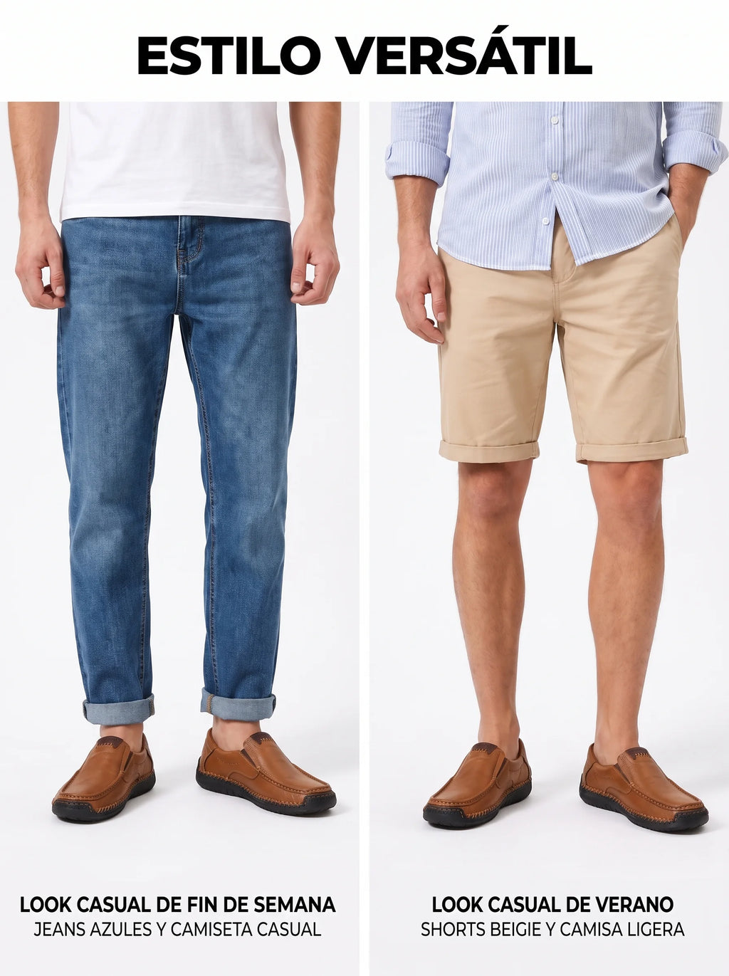 Mocasines negros clásicos para hombre GREKS