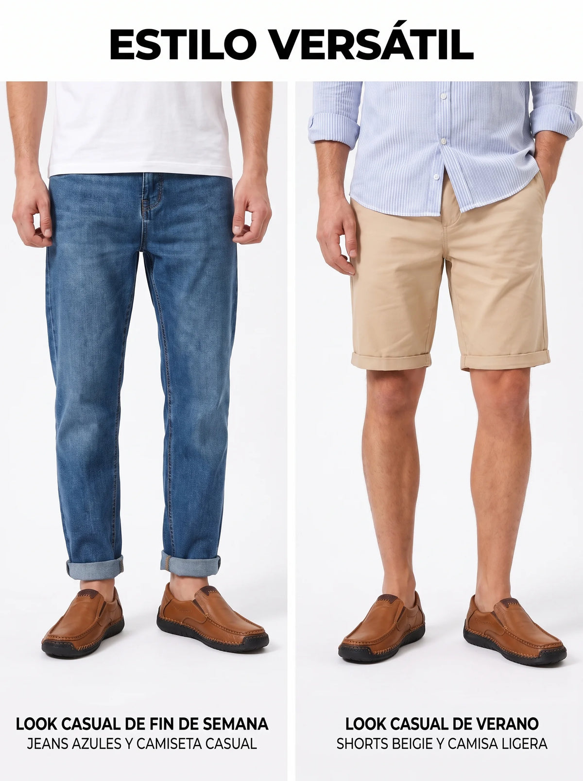 Mocasines negros clásicos para hombre GREKS