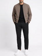cazadora bomber taupe